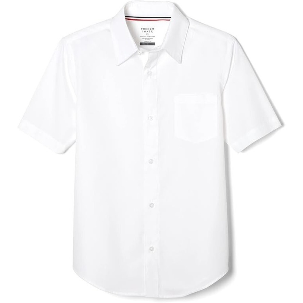 FRENCH TOAST BOYS 14 CLASSIC DRESS SHIRT SHORT SLEEVE WHITE NWT LOT OF 4